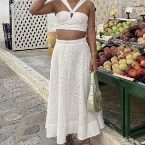 Zara - Embroidered Cape Skirt